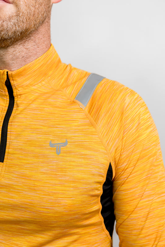 Orange Reflective 1/4 Zip