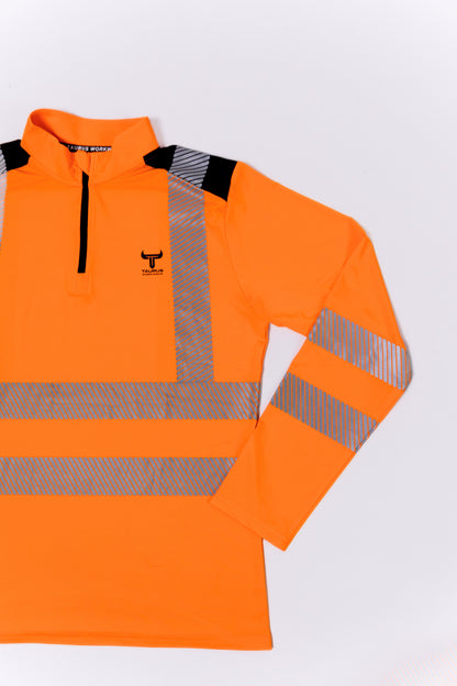 Orange Hi Vis 1/4 Zip