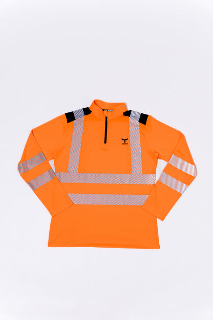Orange Hi Vis 1/4 Zip