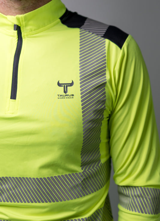 Yellow Hi Vis 1/4 Zip