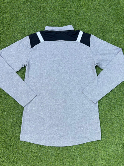Taurus Grey 1/4 Zip with Black Shoulders