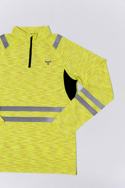 Yellow Reflective 1/4 Zip