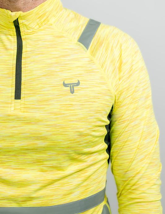 Yellow Reflective 1/4 Zip