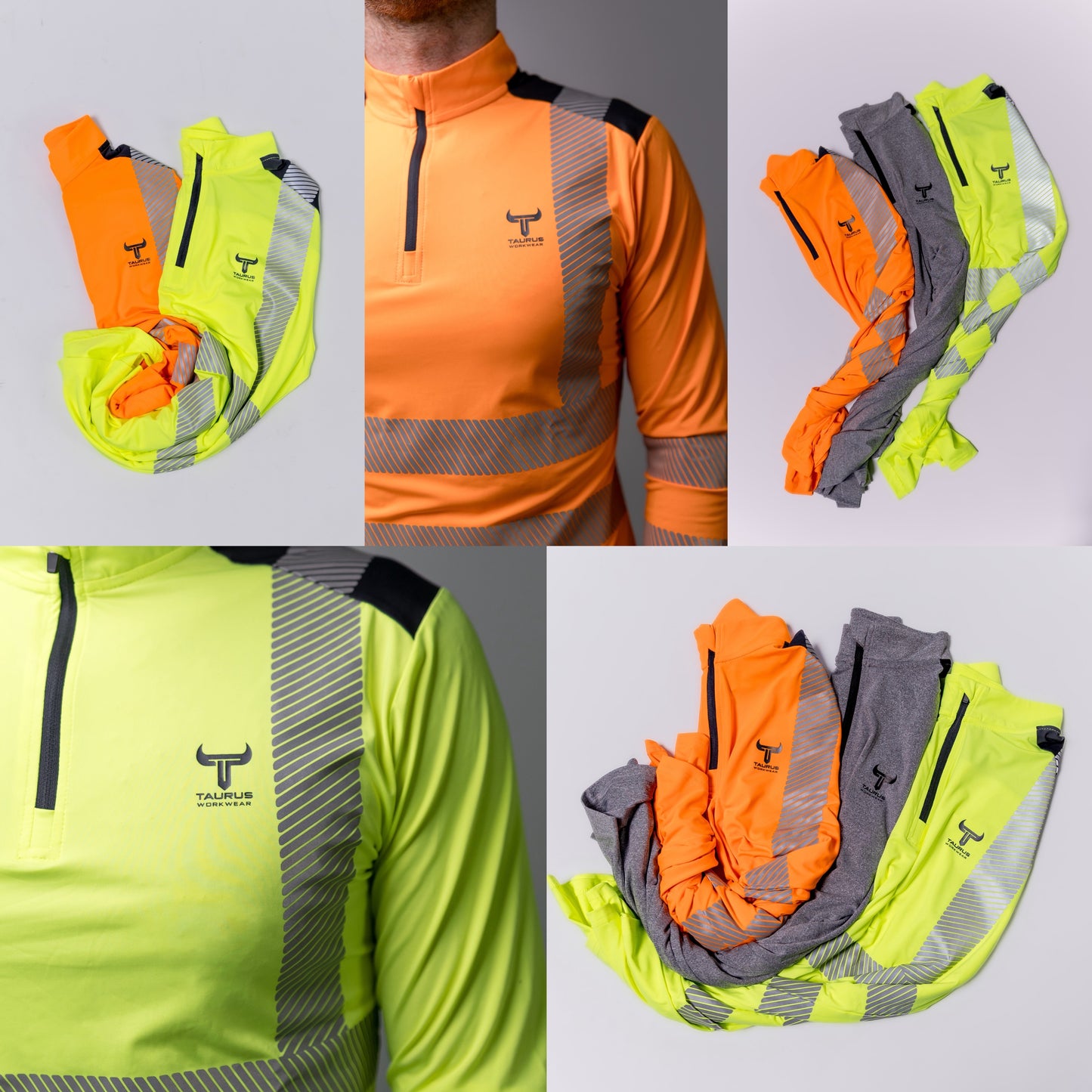 Orange Hi Vis 1/4 Zip
